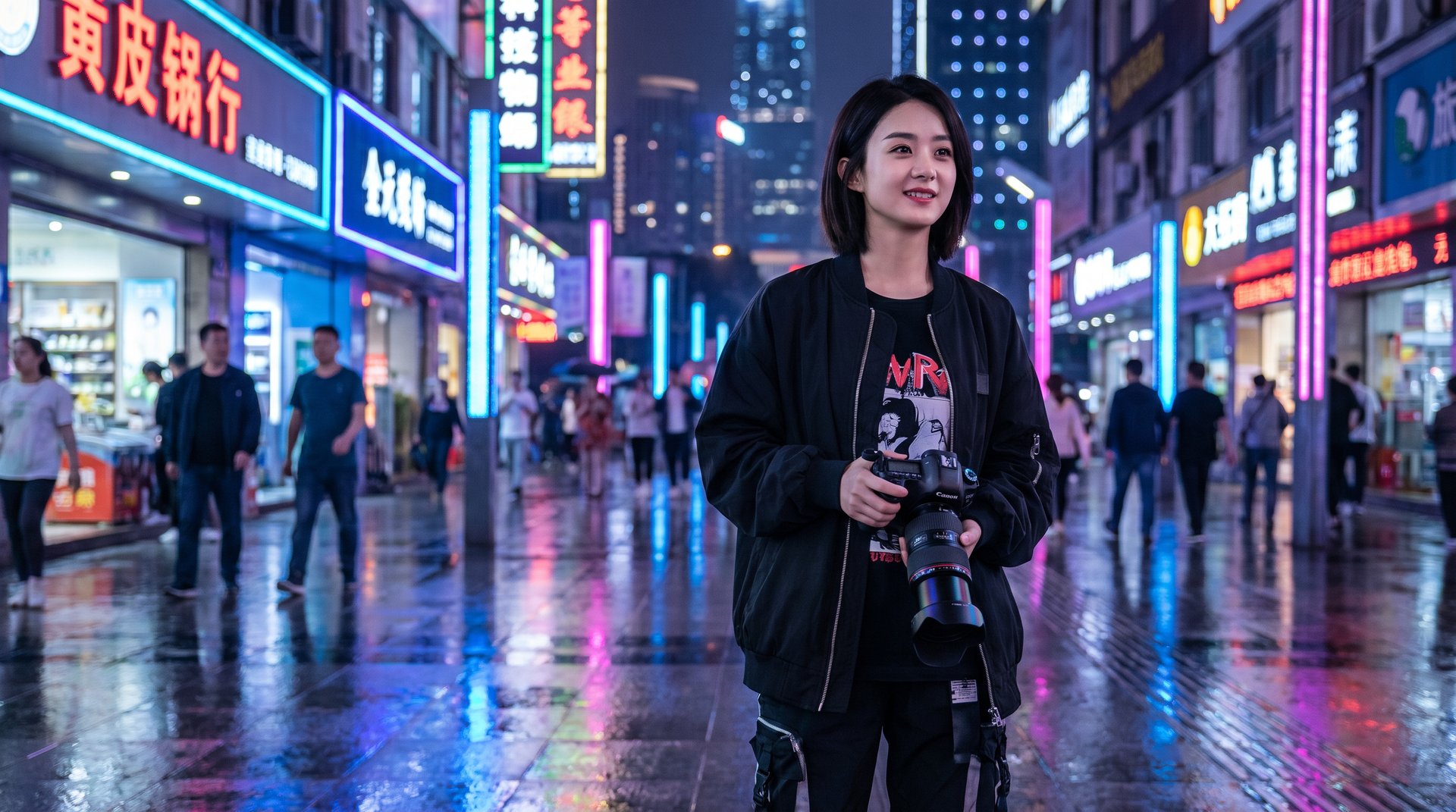 萝莉岛城市夜景短视频